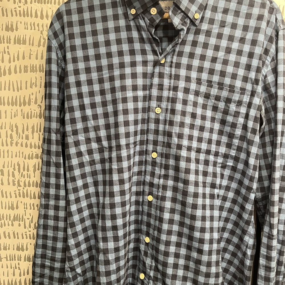 Ledbury blue/navy gingham shirt - Picture 2 of 3